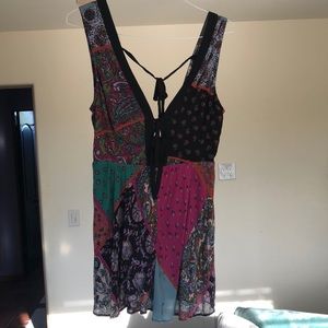 UO Mariette Double Tie-Front Romper